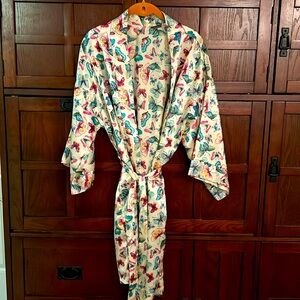 🦋Y2K Vintage Kathryn Butterfly Satin Robe
